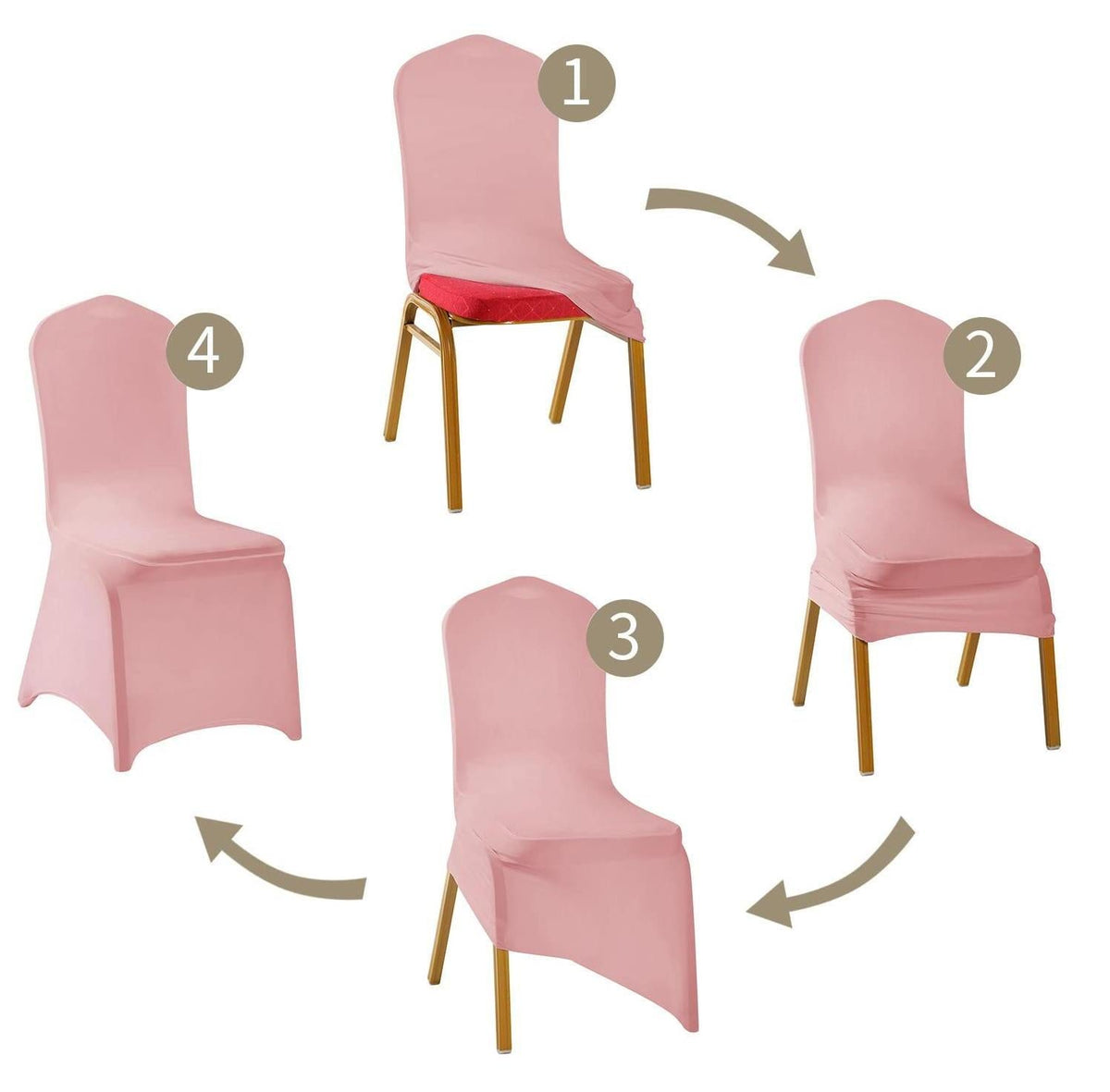Universal Thickened Stretch Folding Chair Cover Sureix