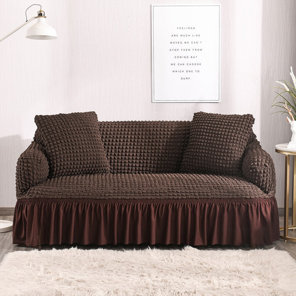 Elastic Stretch Plaid Couch Furniture Sofa Covers Armchair Slipcovers
