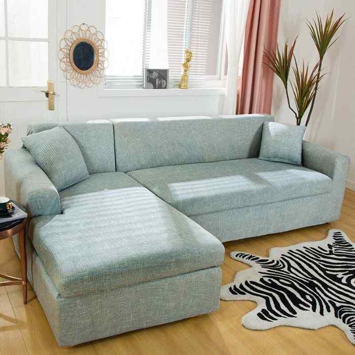 slipcover l shaped sectional Polyester Stretch Couch Covers with 2