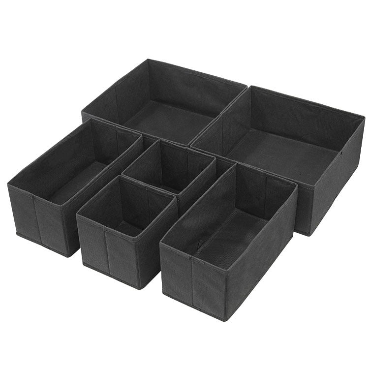 Foldable Cloth Storage Box Divider for Underwear (Set of 6) Sureix