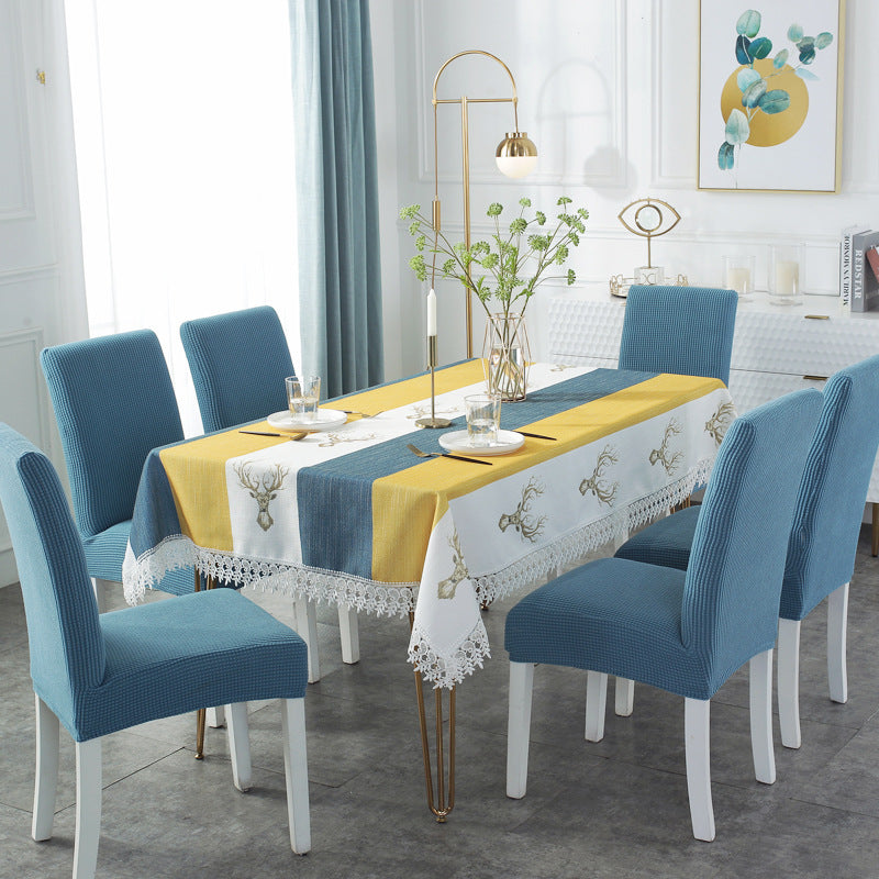 Wrinkle Resistant Dining Table Cover Chair Cover Set– Sureix
