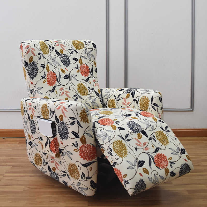 Recliner Chair Cover Stretch Recliner Slipcovers Printed Sofa Cover 4