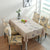 Water Oil Proof PVC Tablecloth With Elastic Chair Cover Set