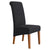 XL Size Solid Dark Color Long Back Chair Covers