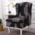 Wingback Chair Covers Dark Gray