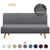 Armless Solid Light Color Sofa Slipcover
