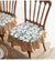 Removable and Washable Frill Floral Dining Chair Cushion