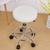 Round Bar Stool Cover Coffee