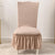 High Elasticity Skirt Chair Cover Brown
