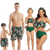 Ruffle Print Green Bikini Family Matching Swimwear