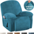 Velvet Stretch Recliner Slipcover 1 Seater BROWN