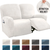 Stretchy Velvet Recliner Sofa Cover Taupe