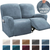 Stretchy Velvet Recliner Sofa Cover Navy