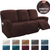 Soft Velvet Recliner Sofa Cover Burgundy