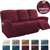 Soft Velvet Recliner Sofa Cover Burgundy