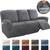 Soft Velvet Recliner Sofa Cover Ivory