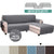 Universal Non-Slip L-Shape Sectional Sofa Cover