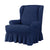 Elastic Wingback Armchair Cover with Skirt