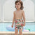 Family Matching Rose Flower Printed Swimsuits
