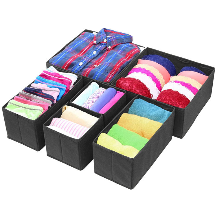 Foldable Cloth Storage Box Divider for Underwear (Set of 6)– Sureix