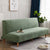 Thick Jacquard Leaf Pattern Armless Sofa Bed Cover