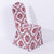 Flower Printed Chair Covers White