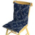 Japanese Dark Blue One-Piece Chair Cushion