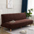 Thick Jacquard Leaf Pattern Armless Sofa Bed Cover