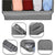 Compartmentalized Clothing Storage Bag (38.2'' x 13.0'' x 5.9'')