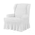Elastic Wingback Armchair Cover with Skirt