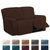 Stretchy Velvet Recliner Sofa Cover Brown