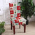 Christmas Holiday Blue Deer Dining Chair Covers