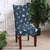 Christmas Holiday Blue Deer Dining Chair Covers