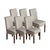 Silver Fleece Solid Color Stretch Chair Cover