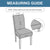 Diamond Jacquard Solid Color Stretch Chair Cover